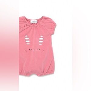 Mayoral Pink Bunny Bodysuit